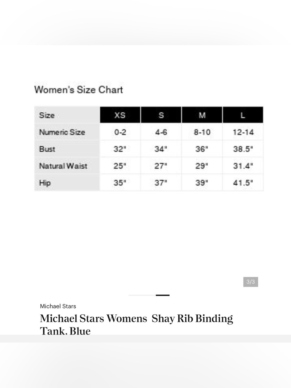 Michael Stars Shay Rib Binding Tank - Picture 11 of 11